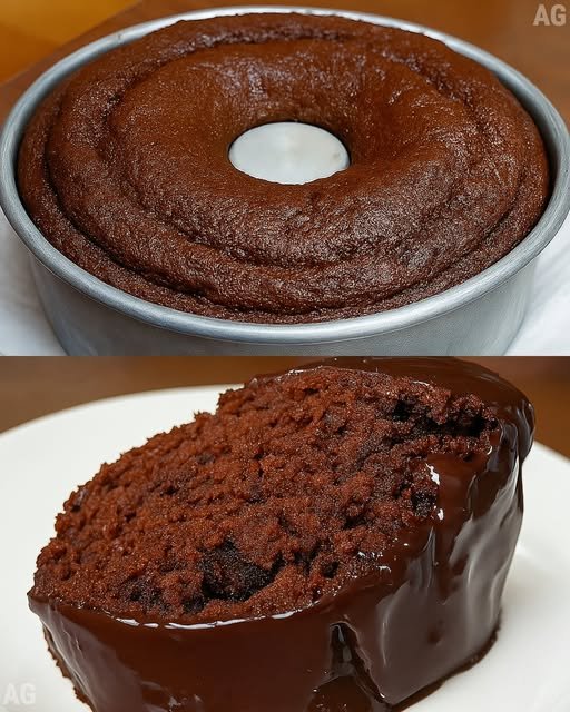Bolo de chocolate de liquidificador simples e rápido